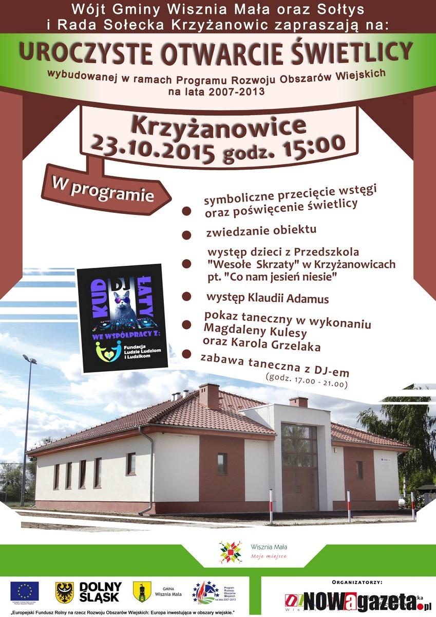 Otwarcie świetlicy w Krzyżanowicach