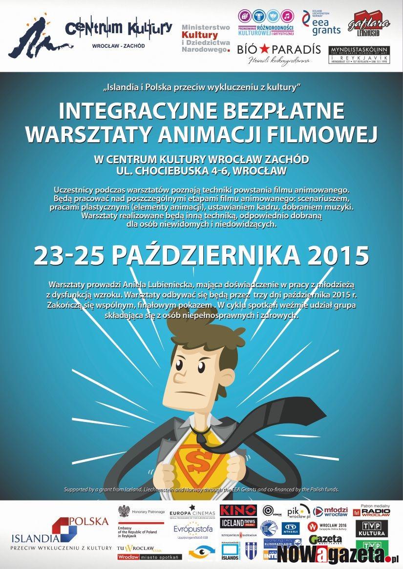 BEZPŁATNE WARSZTATY ANIMACJI FILMOWEJ