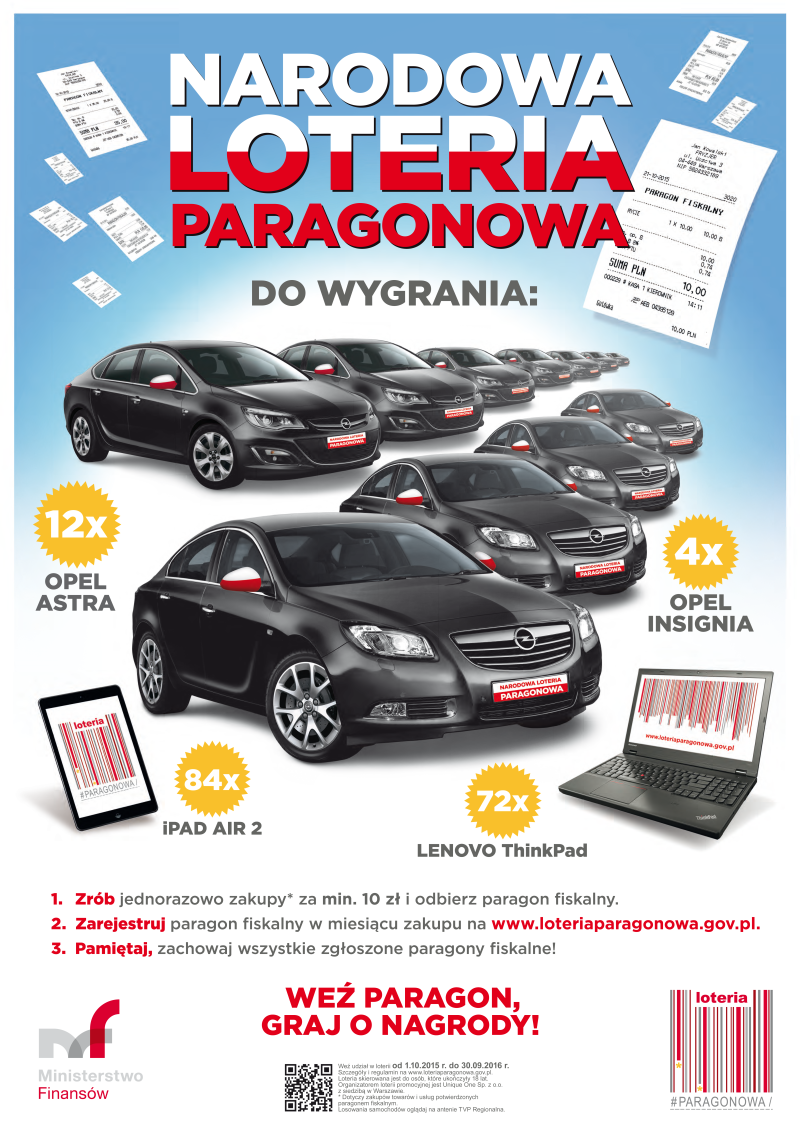 WEŹ UDZIAŁ W LOTERII PARAGONOWEJ !
