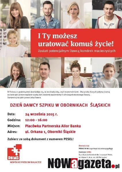 Zostań dawcą szpiku - uratuj komuś życie