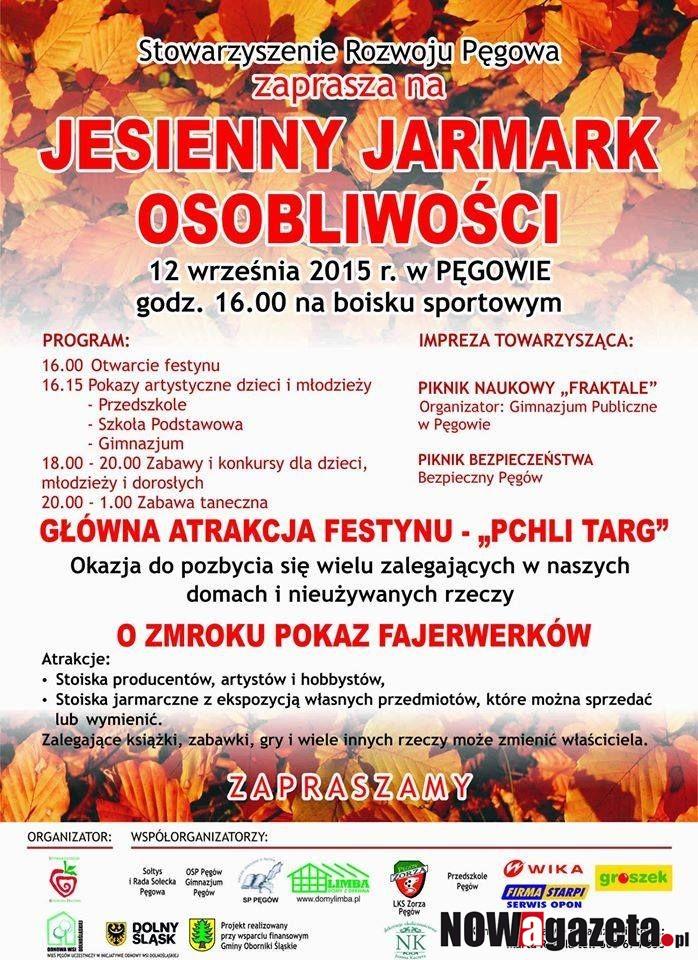 Jesienny Jarmark Osobliwości już w sobotę