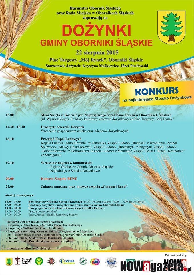 Już w sobotę dożynki w Obornikach Śląskich