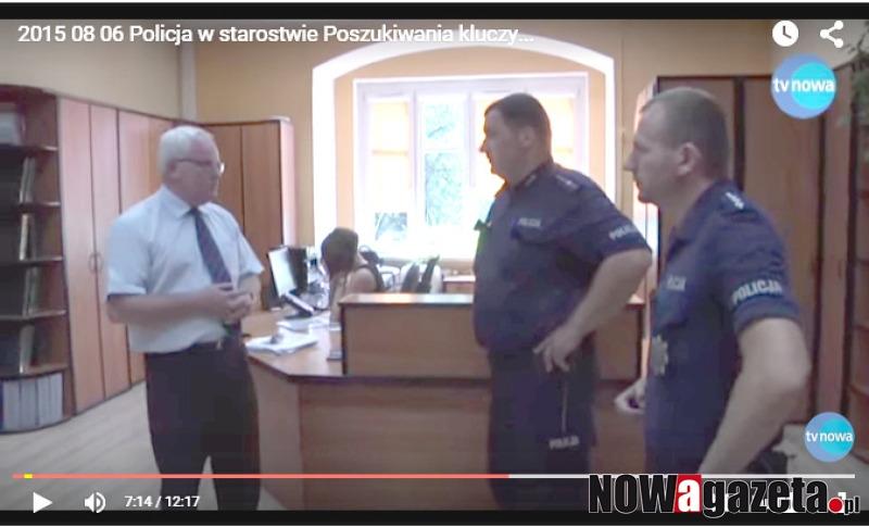 Afera z kluczami. Policja w starostwie