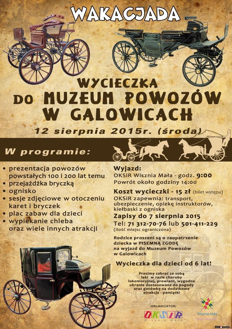 Wycieczka dla dzieci do Muzeum Powozów w Galowicach