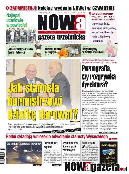 Już jutro czwartkowa NOWa gazeta. Zachęcamy do czytania.