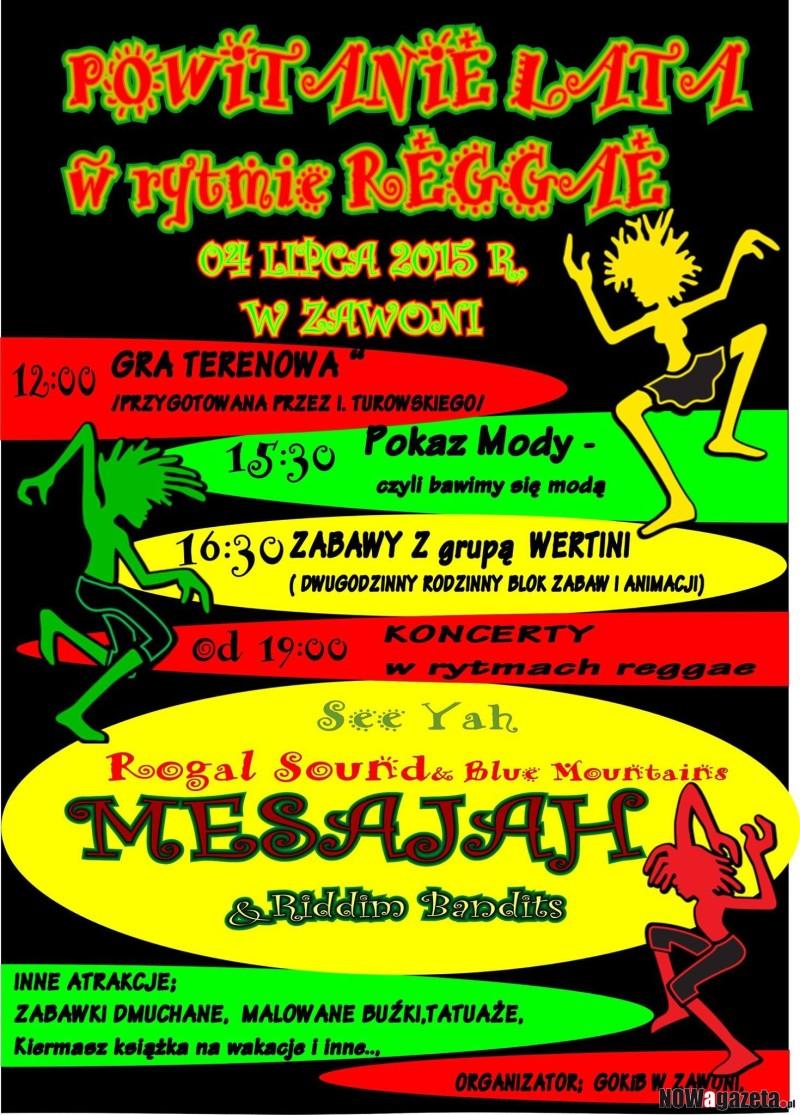 W najbliższą sobotę w Zawoni POWITANIE LATA w rytmie REGGAE