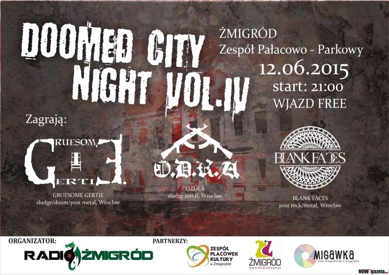 DOOMED CITY NIGHT vol.IV - piątkowy koncert w Żmigrodzie