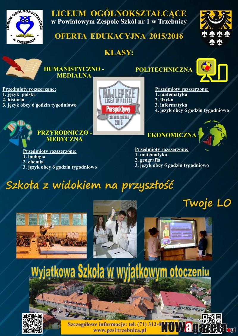 Ruszyła rekrutacja do LO przy PZS 1 w Trzebnicy