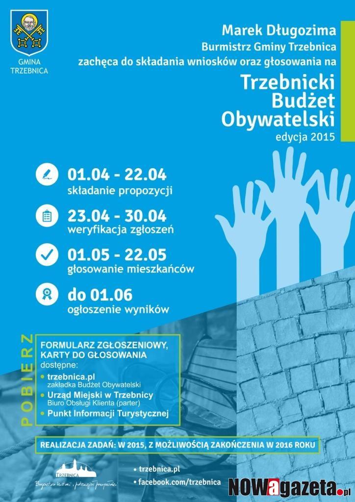 Budżet obywatelski - zagłosuj na najciekawszą propozycję