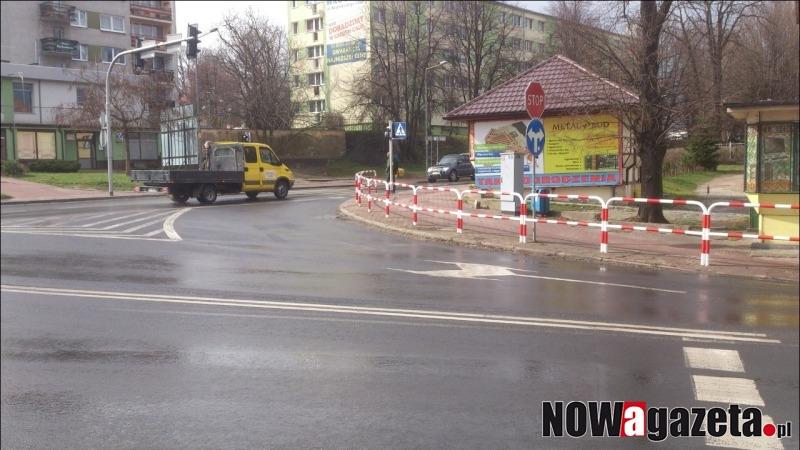 Barierki przy Milickiej