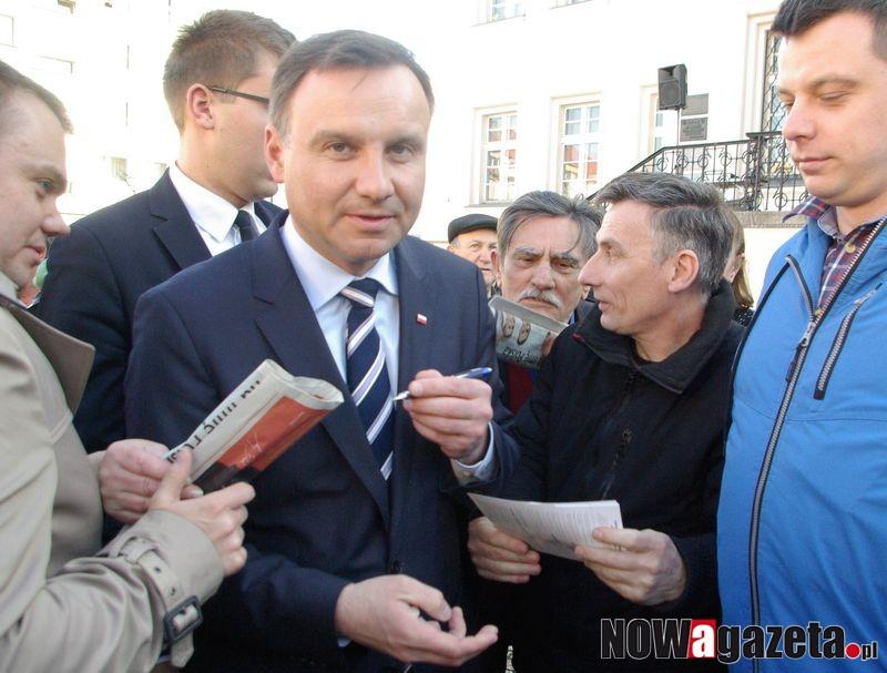 Kandydat na Prezydenta RP Andrzej Duda w Trzebnicy