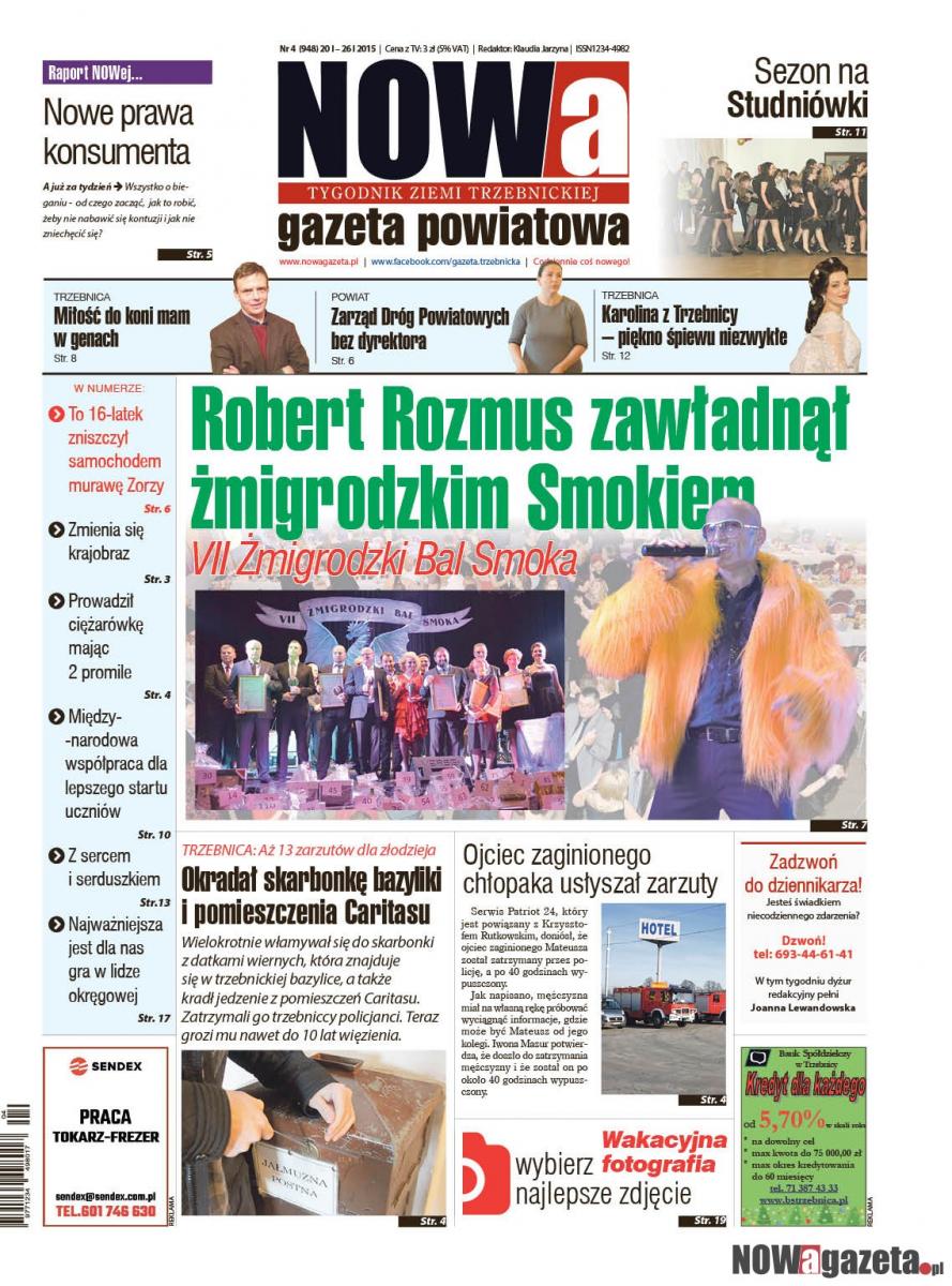 Jutro wtorek - pora na nową dawkę informacji w NOWej gazecie