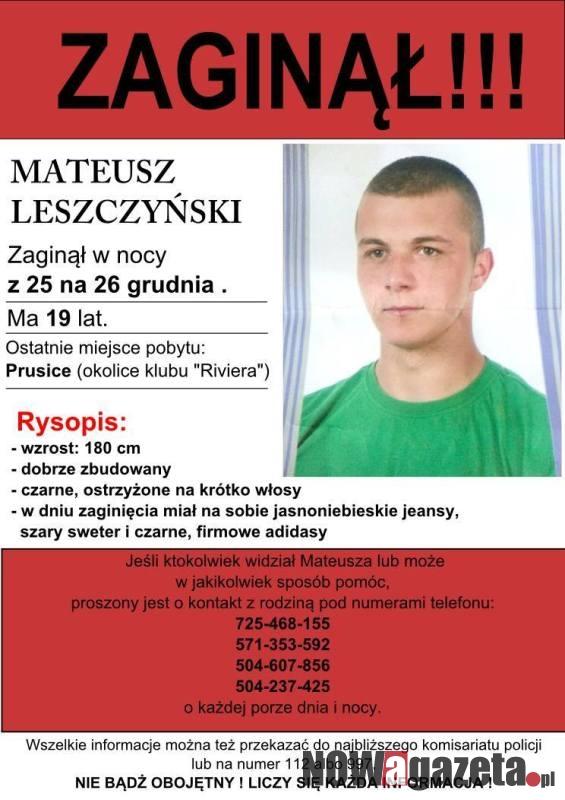 19-latek wyszedł z Riviery i zaginął