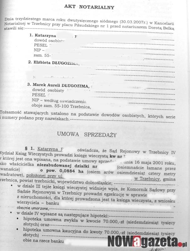 Tajemnicze interesy burmistrza Trzebnicy