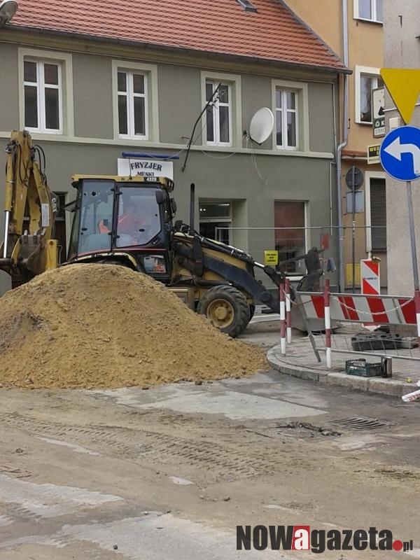 Wykopy w centrum miasta