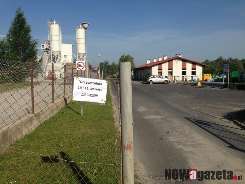Awaria w oczyszczalni ścieków
