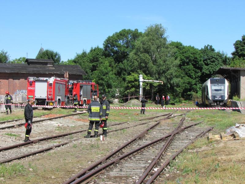 Szynobus wykoleił się za stacją w Trzebnicy