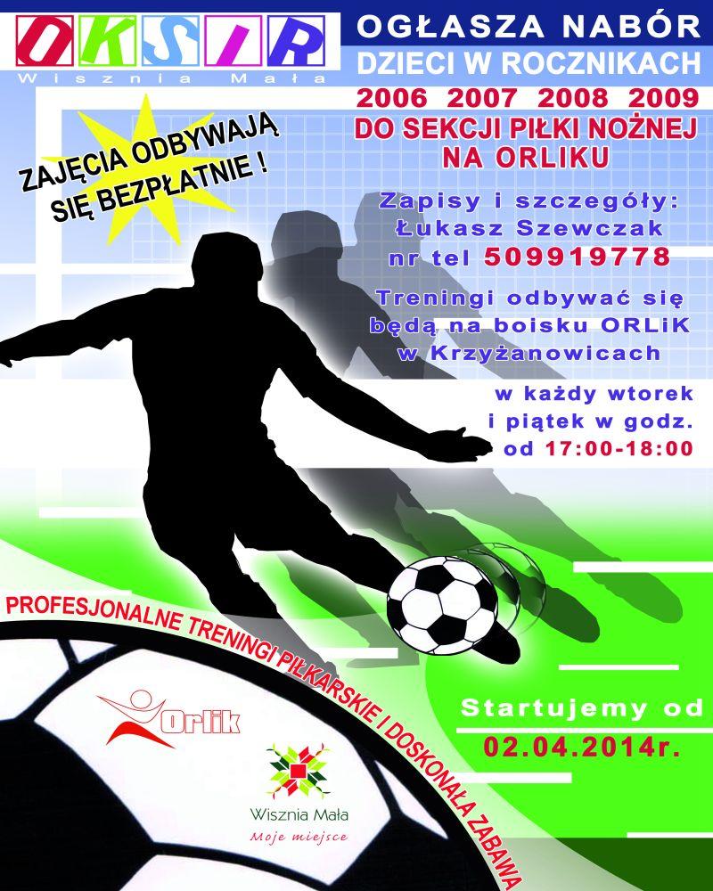 Nabór dzieci do sekcji piłki nożnej