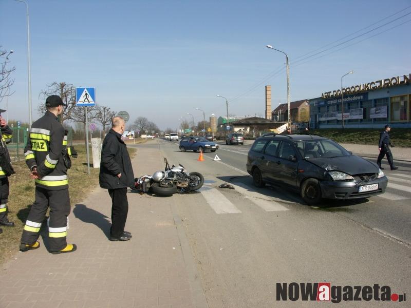 Wymusił pierwszeństwo na motocykliście