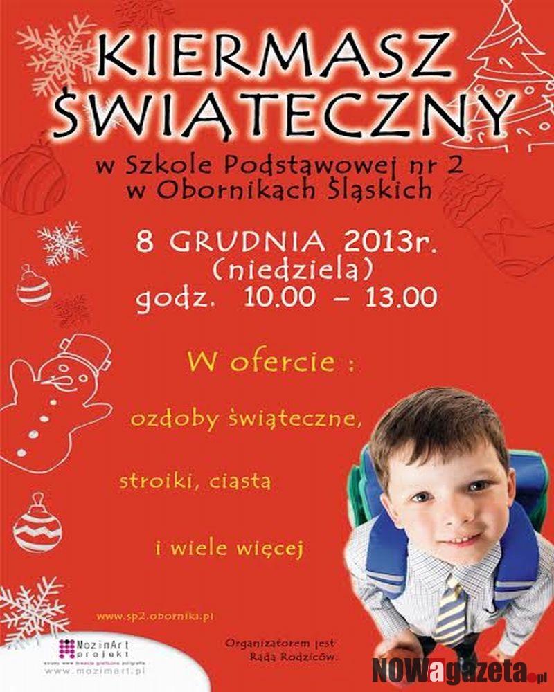 Kiermasz Bożonarodzeniowy w SP 2 w Obornikach Śląskich