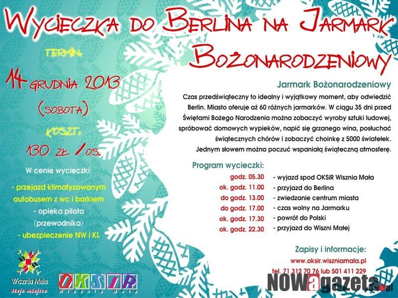 Wyjazd na Jarmark Bożonarodzeniowy do Berlina