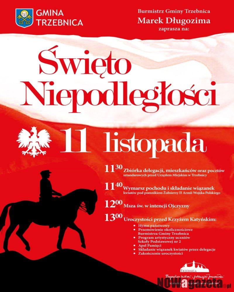 Uroczystość 11 listopada w Trzebnicy