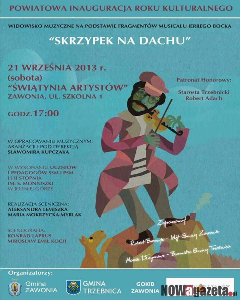 Skrzypek na dachu w Zawoni
