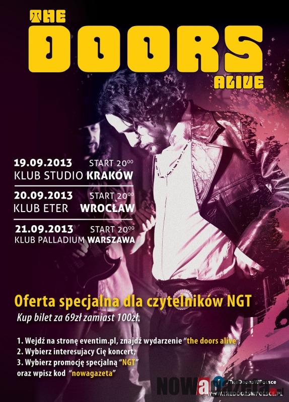 The Doors Alive we wrześniu zagra we Wrocławiu. Rozdajemy bezpłatne bilety!