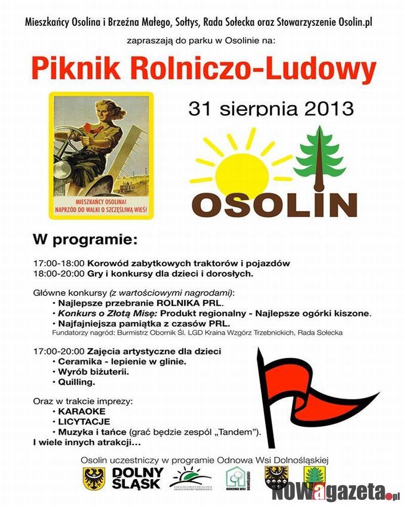 Piknik Rolniczo - Ludowy w Osolinie