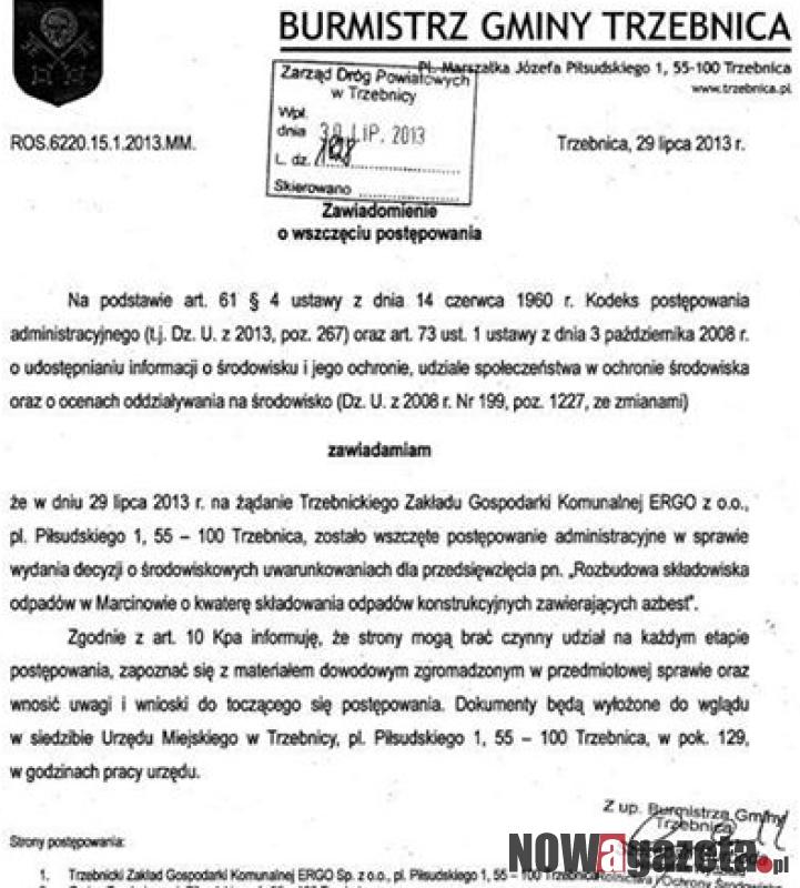 Kto kłamie w sprawie składowiska azbestu?