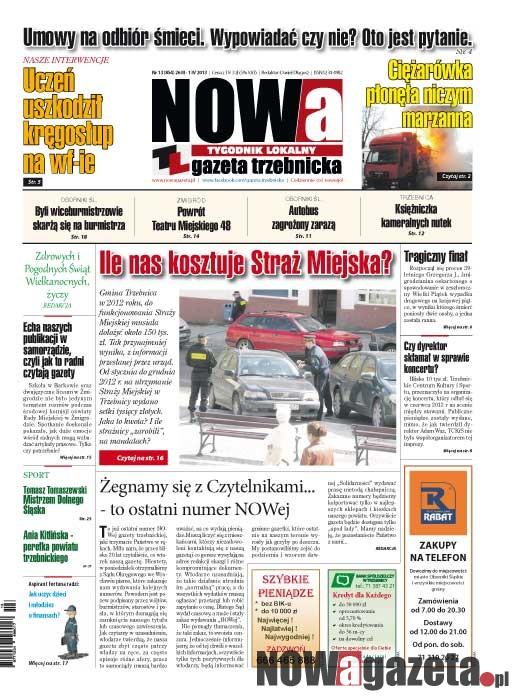 Żegnamy się z Czytelnikami - to ostatni numer NOWej