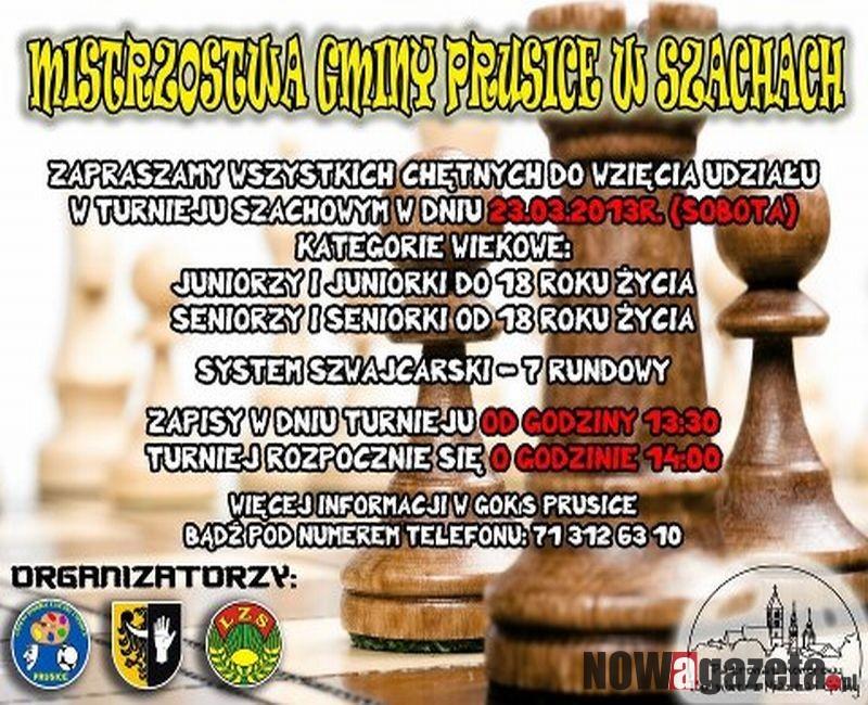 Mistrzostwa Gminy Prusice w Szachach