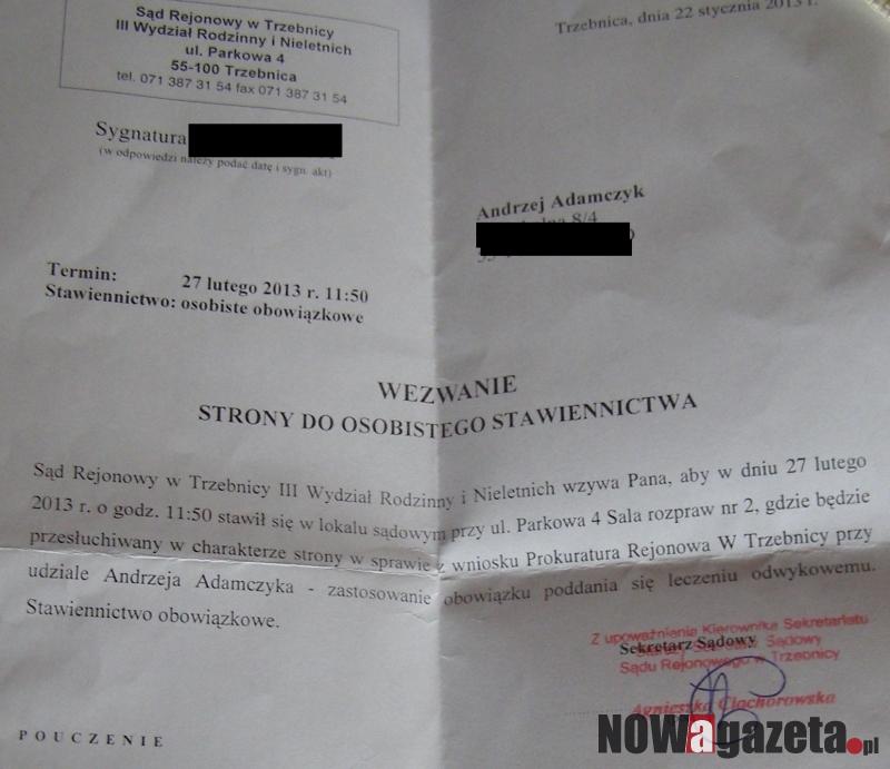 Fatalna pomyłka sądu