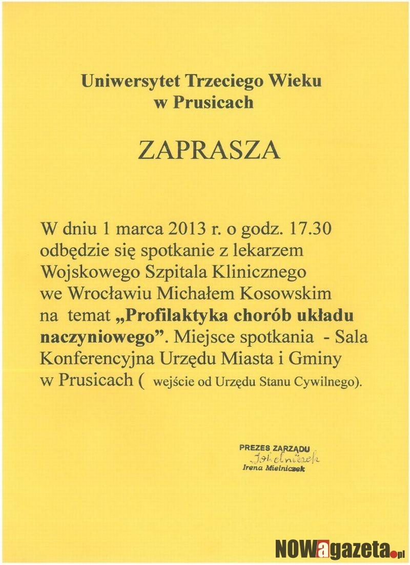 Spotkanie na temat ,,Profilaktyka chorób układu naczyniowego