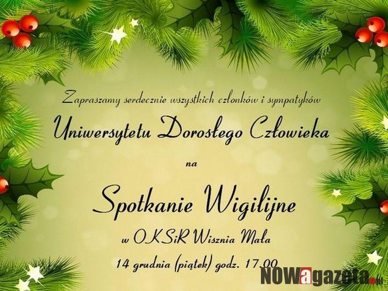 Uniwersytet organizuje Wigilię