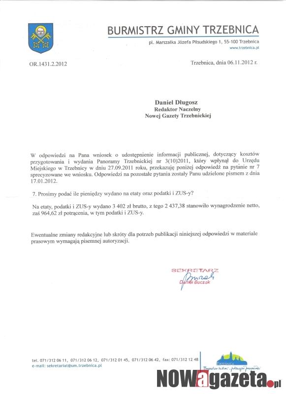 Zmusiliśmy burmistrza do udzielenia informacji, którą ukrywał ponad rok