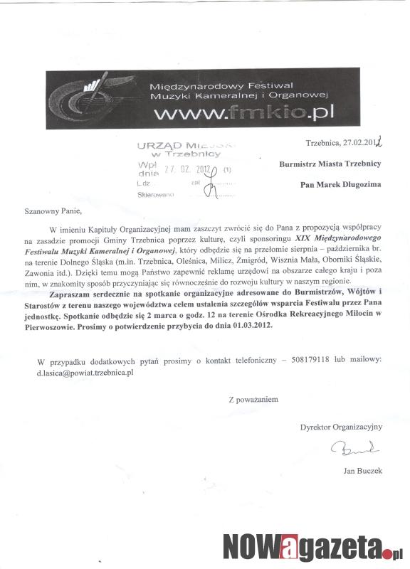 Dlaczego o trzebnickim festiwalu nie wolno pisać w gminnej gazetce