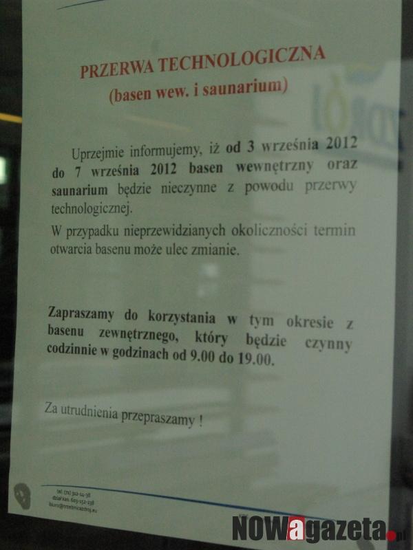 Zamykają trzebnicki kryty basen