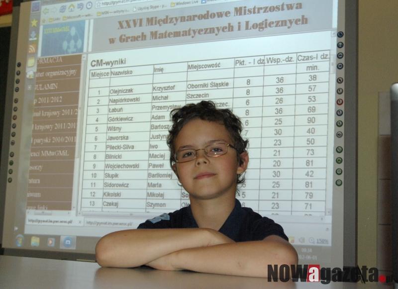 Matematyczny reprezentant Polski z Obornik Śl.