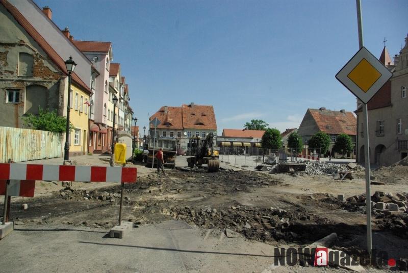 Utrudnienia na prusickim Rynku