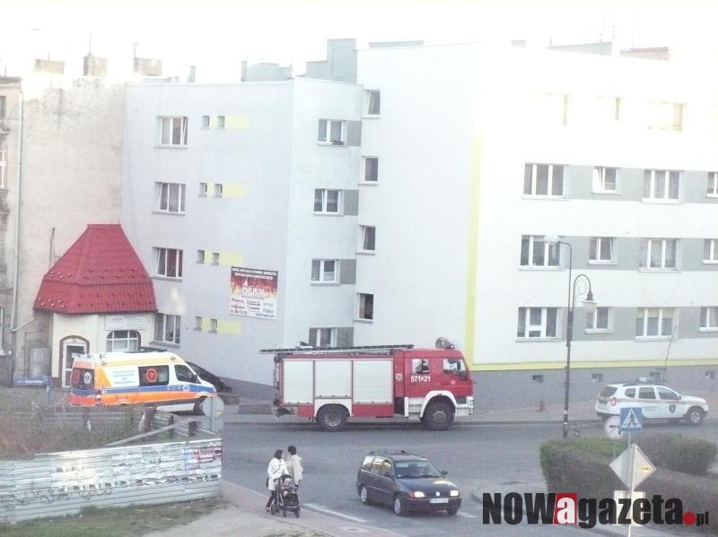 Nieprzytomną zabrano do szpitala