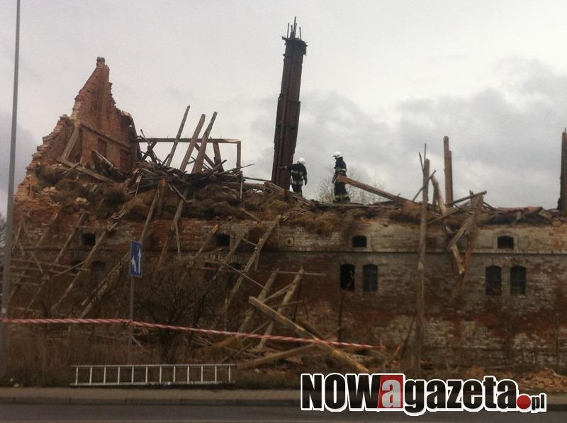 Budynek runął pod naporem wiatru