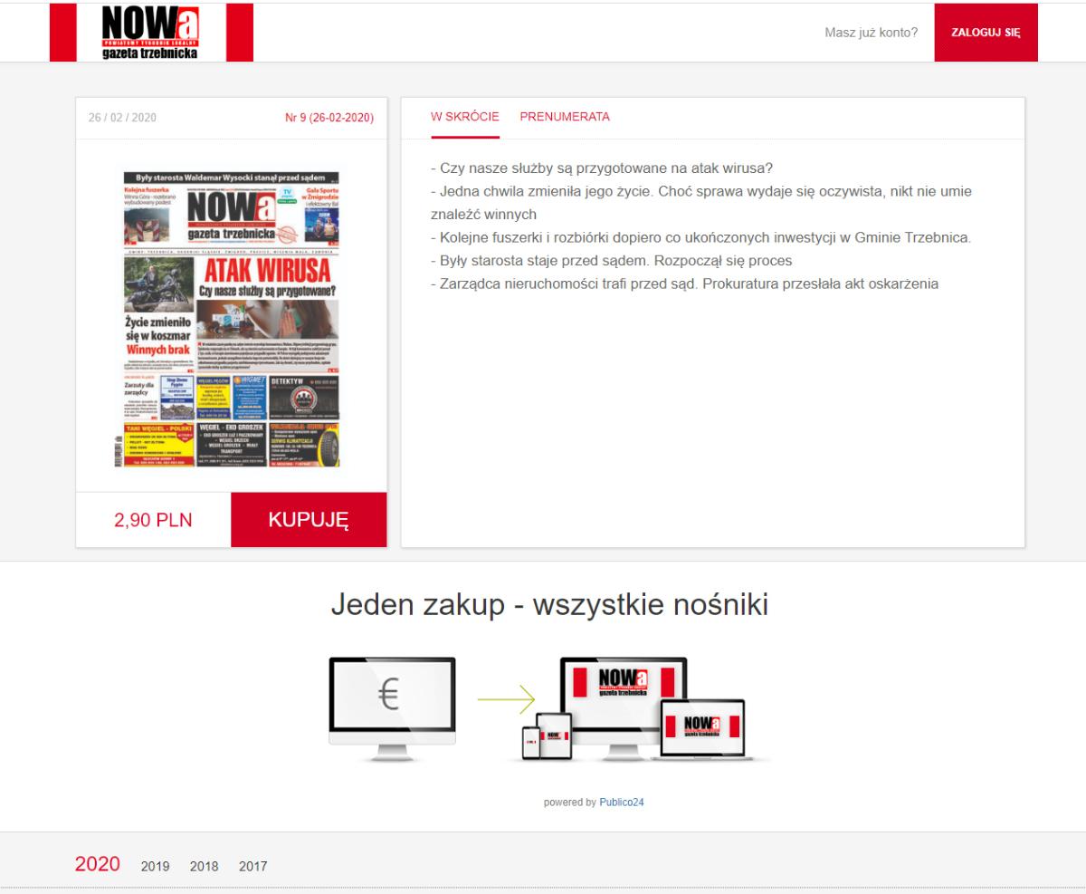 Zobacz nasz nowy kiosk z e-Wydaniem NOWej Gazety Trzebnickiej