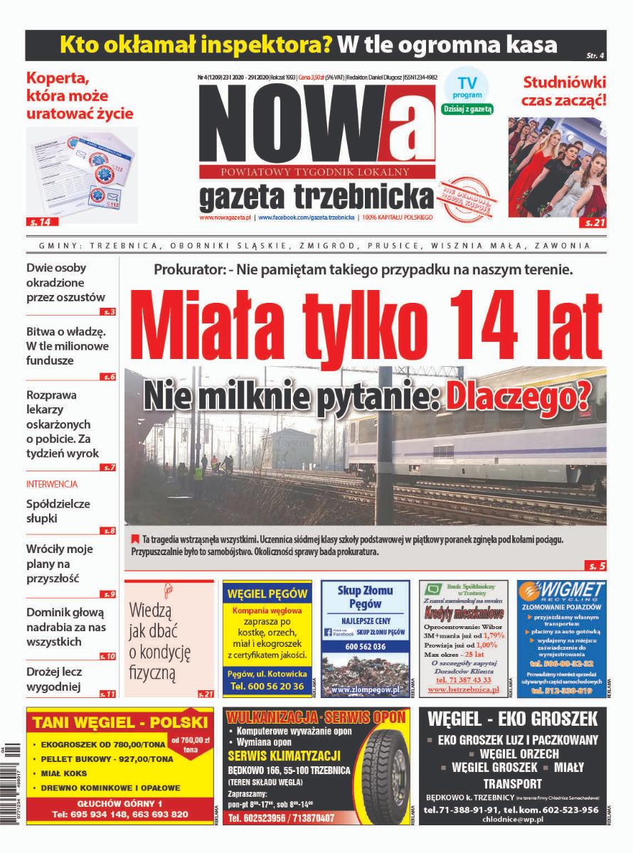 1209 numer NOWej Gazety Trzebnickiej od czwartku w punktach sprzedaży