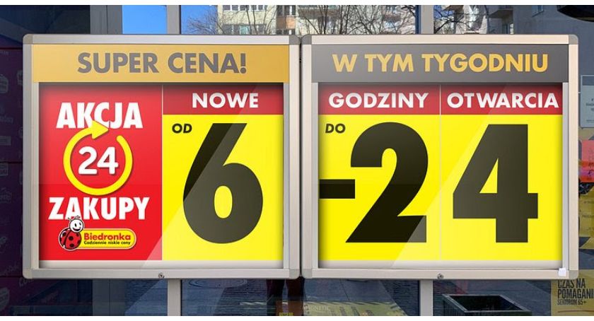Biedronka wydłuża godziny otwarcia sklepów