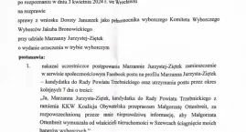 Sąd wydał orzeczenie w trybie wyborczym. Otrzymaliśmy oświadczenie jednej ze stron