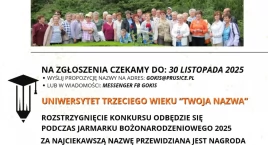 Konkurs na nazwę dla Uniwersytetu Trzeciego Wieku w Prusicach – zgłoś swoją propozycję!