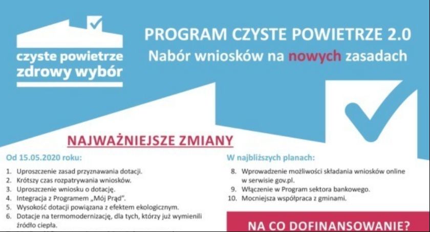 Nowe zasady naboru wniosków - Program Czyste Powietrze 2.0