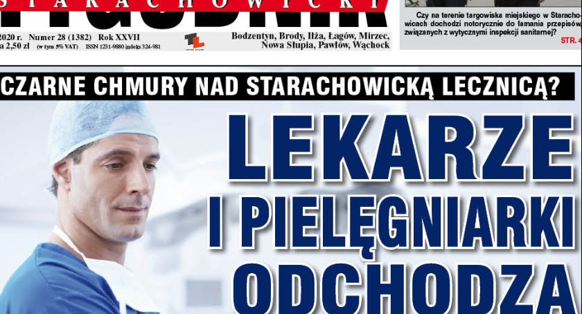 Poniedziałek. Dziś nowy numer TYGODNIKA STARACHOWICKIEGO