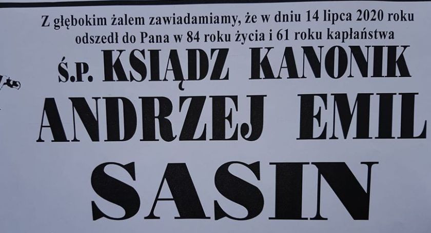 Zmarł wieloletni proboszcz